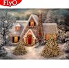 5D Diamond Painting Winter Full Square/Round Diamond Embroidery Christmas Tree Mosaic Landscape Decortion