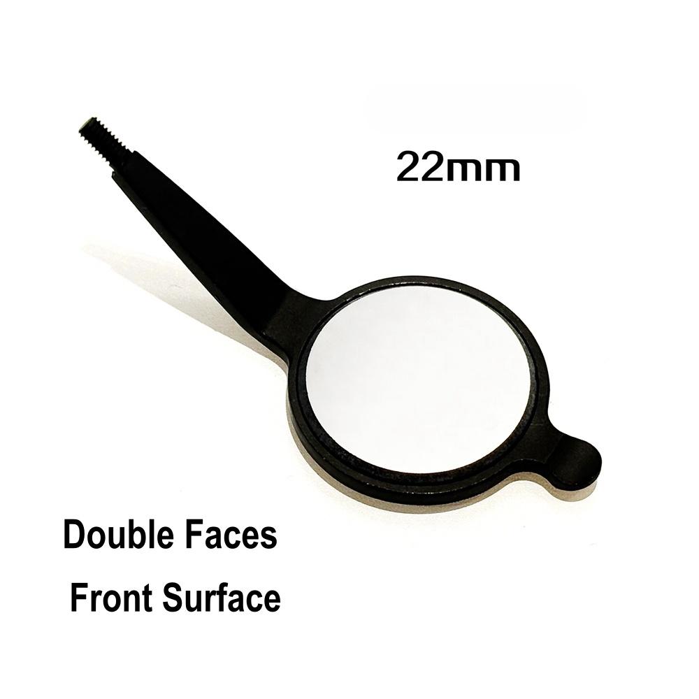 Стоматологический одонтоскоп Зеркало для рта с передней поверхностью с ручкой Уход за полостью рта Осмотр Гигиена Стекло Родиевое зеркало