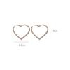 Fashion Jewelry Wedding Drop Dangle Gift Big Heart Hoop Earrings Party