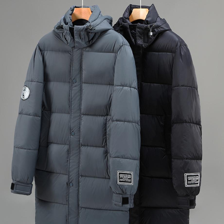 Мужское хлопковое пальто больших размеров средней длины, свободное повседневное толстое хлопковое пальто с капюшоном, 4XL-10XL