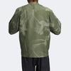 adidas SS22 Сплошная куртка на молнии с логотипом, мужская верхняя одежда, зеленая HE5151
