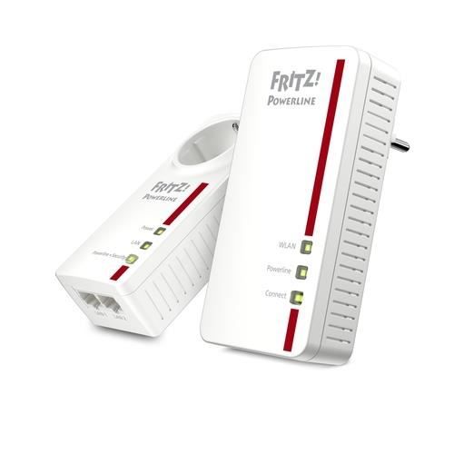 Адаптер Powerline - AVM - FRITZ!Powerline 1260E - 1200 Мбит/с - WiFi AC+N - MIMO 2x2