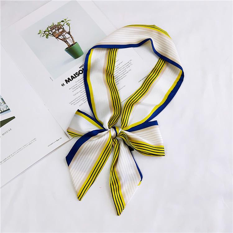 Small Scarf Women'S Long Style Spring And Autumn Double-Sided Decoration Versatile Winter Small Scarf Professional Scarf Long Scarf Accessory