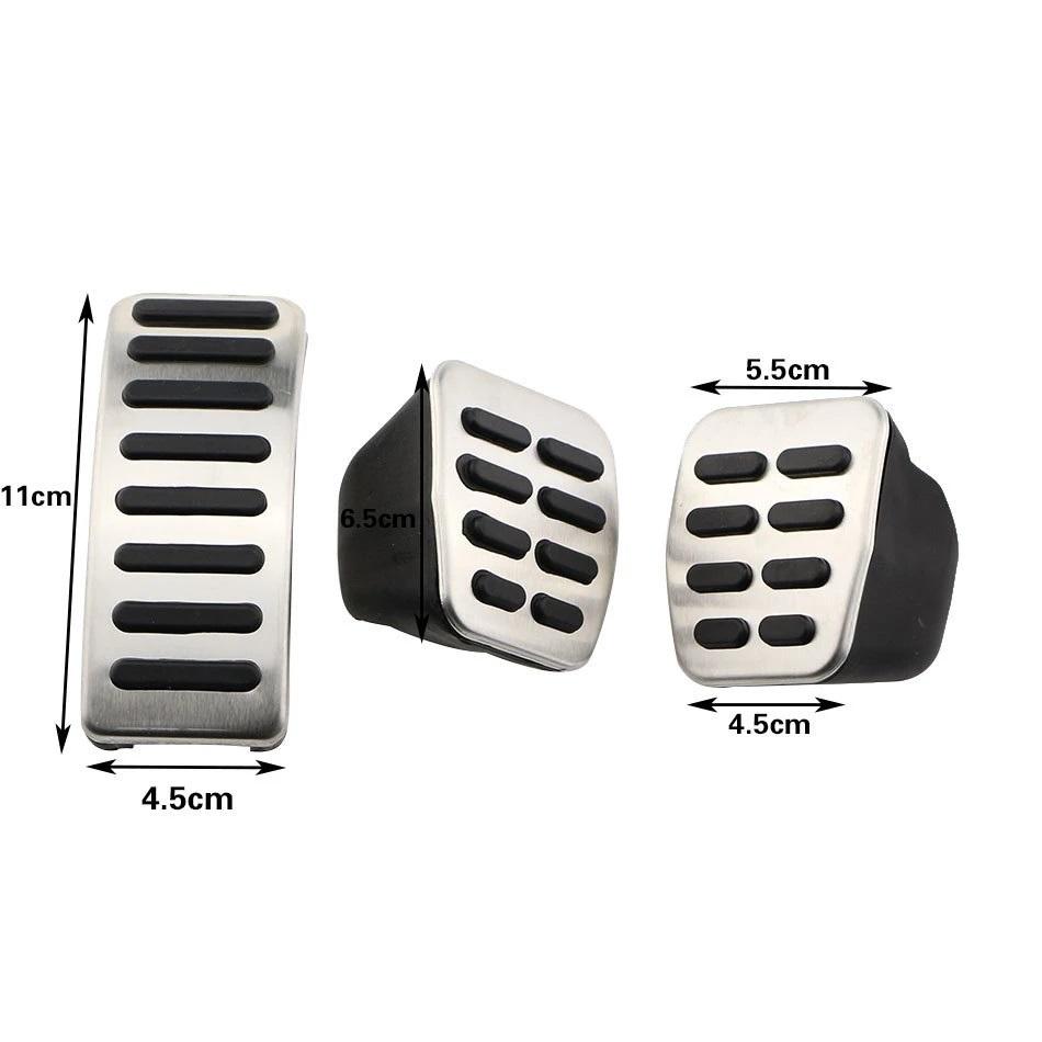 Stainless Car Pedal Cover For Volkswagen VW Ibiza 6K 6L 6J Skoda Fabia Polo 9N 6R Bora Golf MK4 IV Clutch Gas Brake Pedals Pads