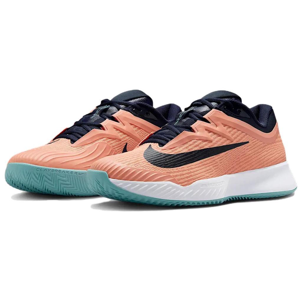 Nike Court Air Zoom Vapor Pro 3 Clay Apricot Agate Obsidian Men Sneakers Orange White Denim-Turquoise HQ6034-800