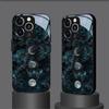 Чехол из закаленного стекла с изображением фаз Луны для iPhone 17 16 Pro Max 15 14 13 12 11 Pro 17Air 16E 7 8 Plus XR XS X