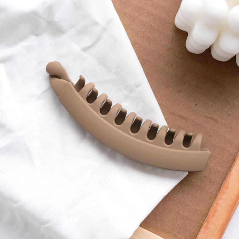 Заколка для волос «банан» 13 см — простая вертикальная заколка для хвоста на затылке