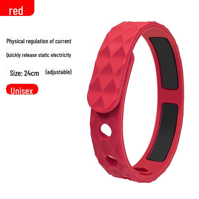 Мужской беспроводной антистатический силиконовый браслет для устранения статического электричества