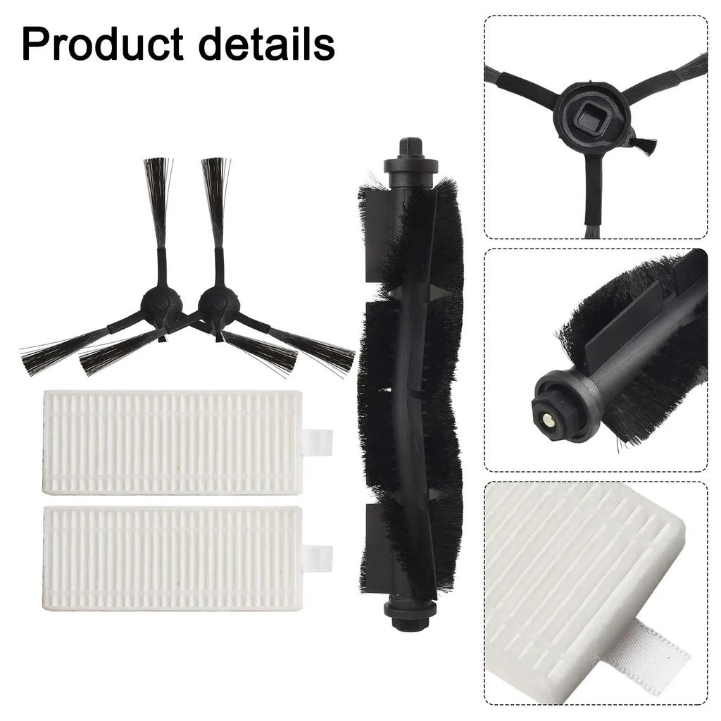 ~Vacuum Cleaner Parts Main Side ~Brush Filter Replacement For ~Tapo RV30 Max Plus RV30 Max~ RVV20 Max Plus RV20~ Max Sweeper Kit