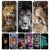 Чехол для телефона Lion Alpha Male Cub для Iphone 11 12 13 Pro Max 6X8 6S 7 Plus XS + XR 5S SE Art Customized Coque Capa Shell