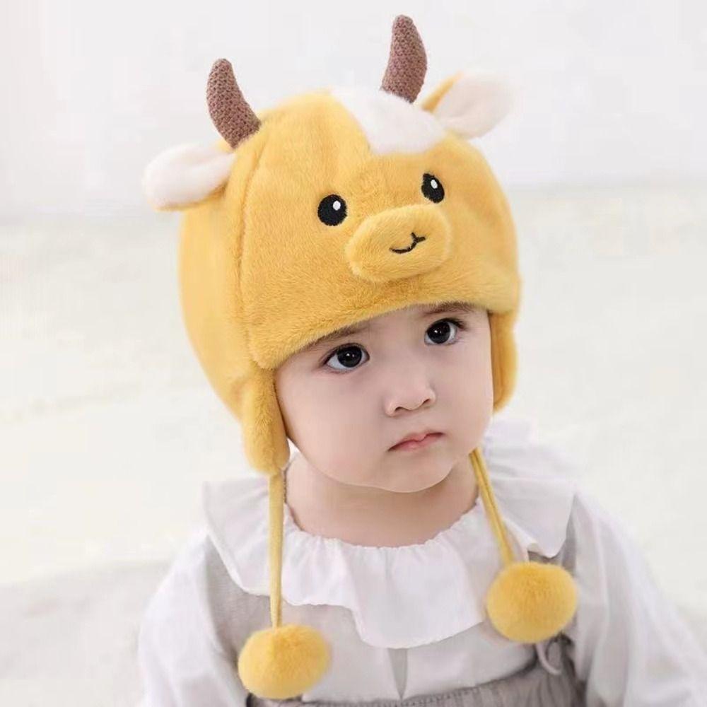 For 2-8 Months Baby Winter Baby Hat Ear Protection Toddler Bonnets Infant Beanie Cap Autumn/Winter