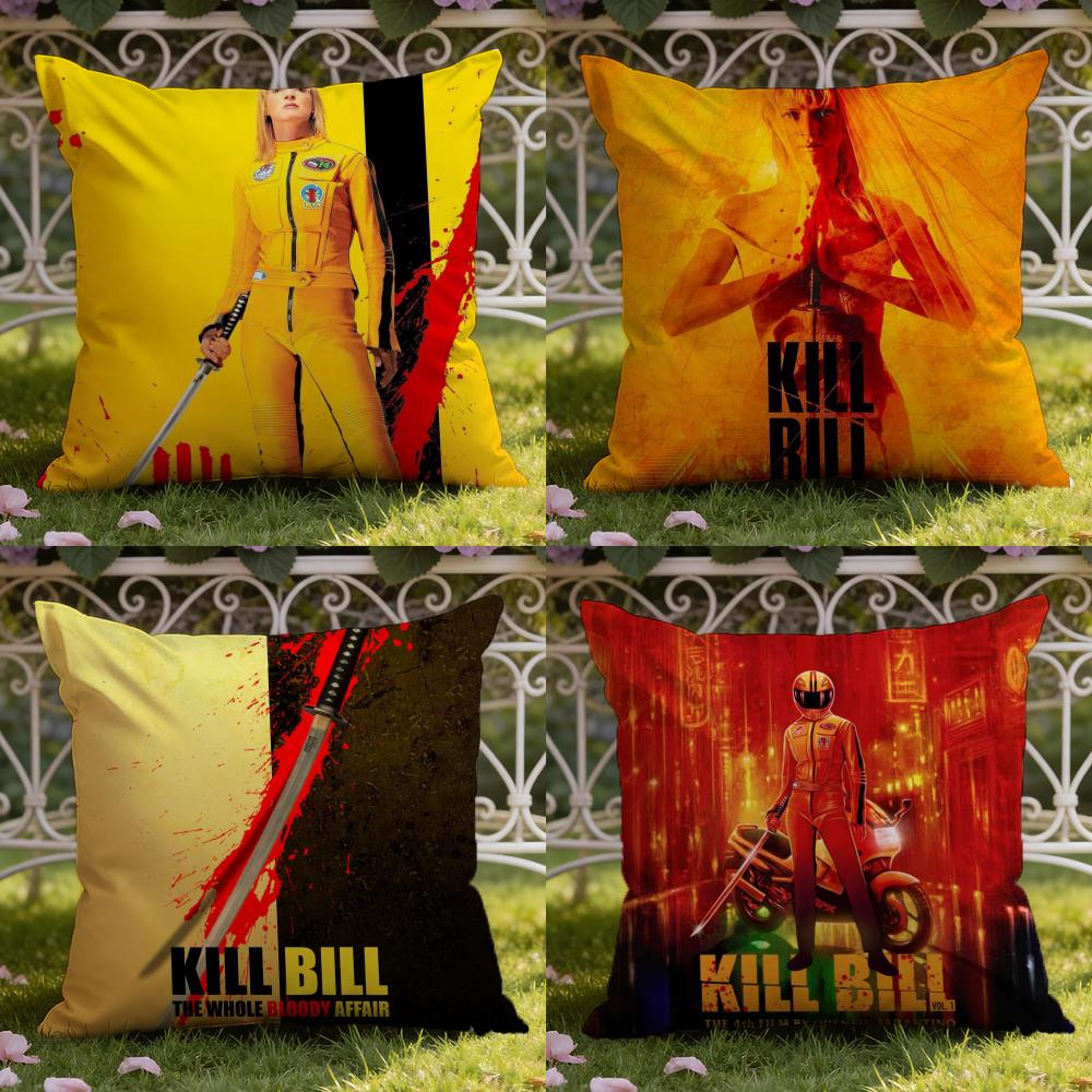 Чехол для подушки K-Kill B-Bill, для дома и автомобиля, двусторонний: Двусторонняя конструкция для максимального комфорта
