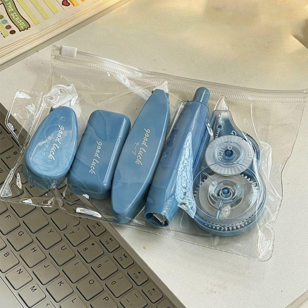 5 шт. Бесшумная корректирующая лента Неповторяющийся градиентный цвет Бесшумное покрытие Лента 36 м Просторная Студенческая корректирующая лента