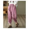 Осень и зима Япония и Южная Корея новые ретро вельветовые брюки Харлан женские тонкие женские брюки с эластичной талией повседневные бархатные брюки