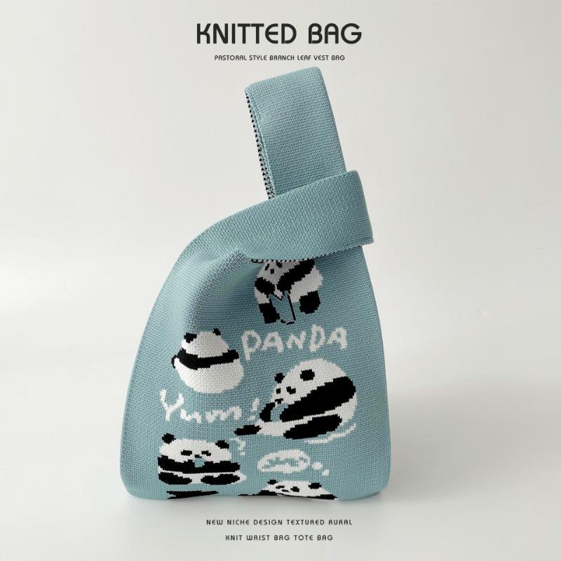 Сумка-жилет Вязаная сумка через плечо Ручная сумка Пригородная сумка-тоут большой вместимости