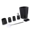 Bathroom Accessory Set PP Practical Trash Can Mouthwash Cup Toilet Brush Soap Dispenser for Home