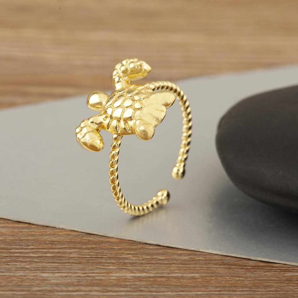 Nidin New Arrival Turtle/Starfish/Crab/Shell/Heart Shape Open Rings Adjustable For Female Male Cute Finger Jewelry Accessories