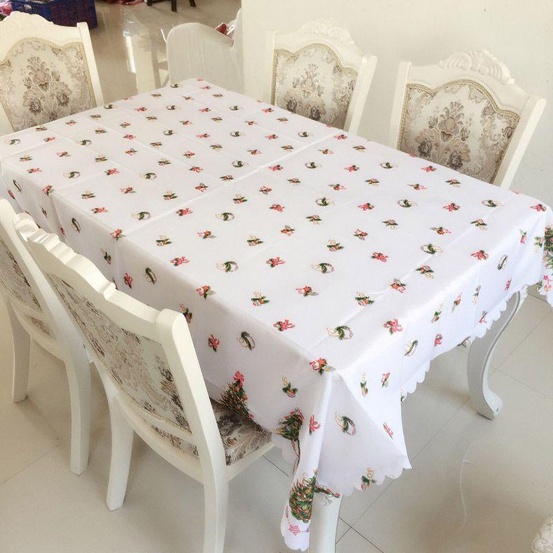 Versatile Santa Christmas Red Tablecloth Designed For Effortless Use In Various Holiday Occasions