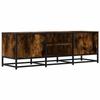 VidaXL TV Cabinet Smoked Oak 120x35x41 Cm Engineered Wood and Metal, TV Stand, Hi-fi Cabinet, Entertainment Center, Buffet 848841