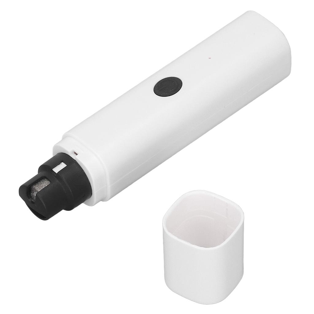 Триммер для ногтей собак с 2 скоростями, регулировкой, низким уровнем вибрации, безопасный, перезаряжаемый, портативный, белый, для домашних животных