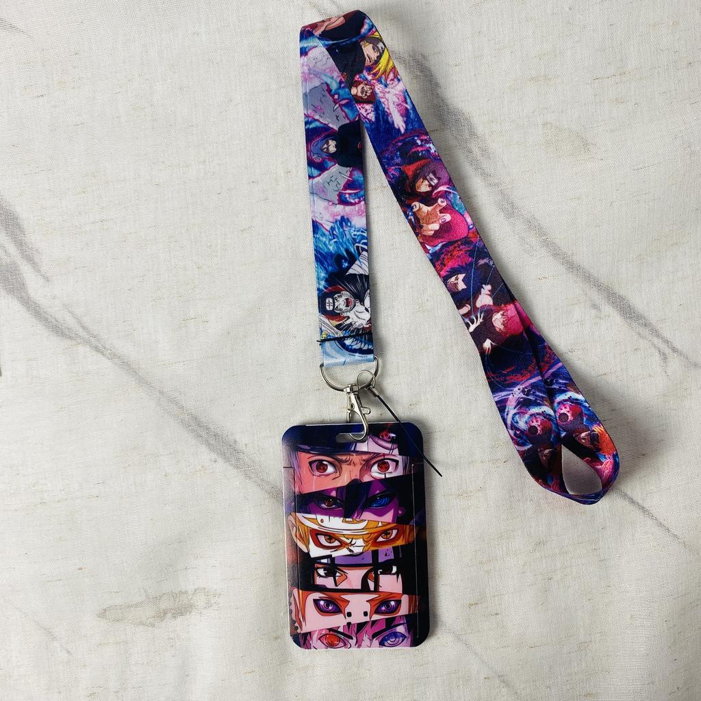 Аниме Мультяшный Держатель для Пропусков Брелоки Шейный Ремешок Для Карты-Пропуска Аниме Держатель для Кредитных Карт Брелоки-Ремешки