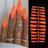 24Pcs/Set Acrylic Full Cover Manicure Nail Tips Ballerina Nail Coffin Fake Nail False Nails