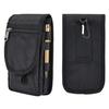Large Smartphone Case, Waist-Shaped Protective Phone Case, Tactical Multifunctional Belt Loop Bag with Accessory Storage (Black)