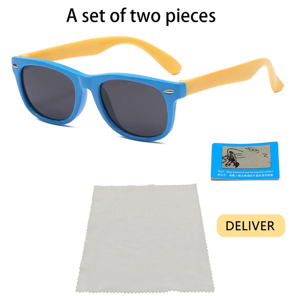 Новые модные брендовые детские цветные солнцезащитные очки с защитой от ультрафиолета, детские солнцезащитные очки с защитой от синего света, мужские и женские солнцезащитные очки UV400