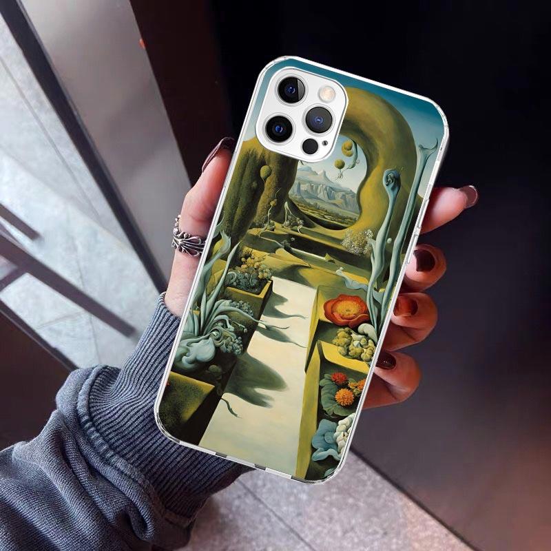Salvador Dali Art Phone Case For iPhone 17 Air 11 13 Mini 14 15 Plus 16 12 Pro Max 16E SE 7 8 Pattern Soft TPU Back Cover 13 12