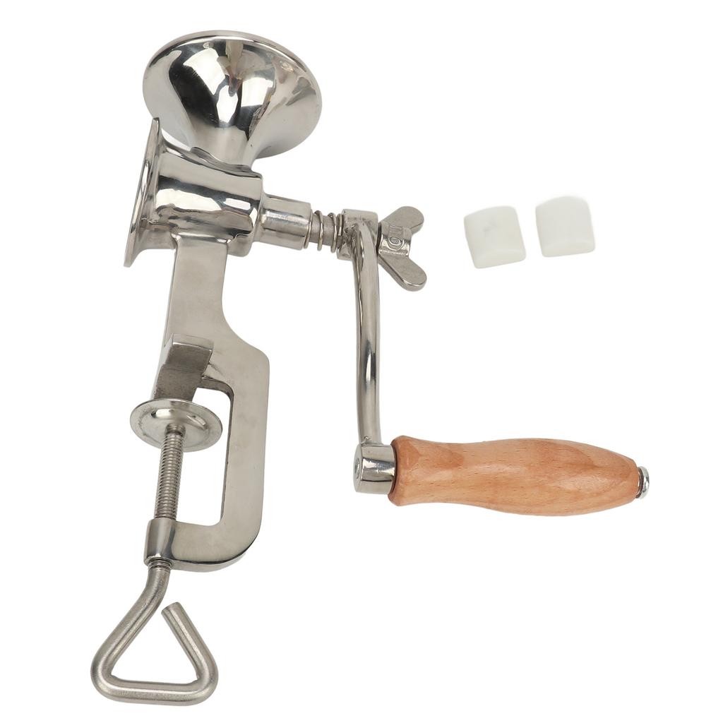 Ручная зерновая мельница из полированной нержавеющей стали марки 304 с регулируемой грубостью помола