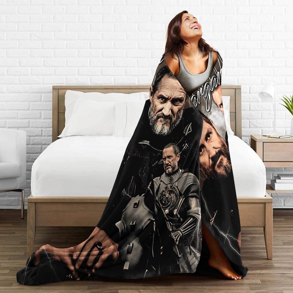 Warm Cozy Throw Blanket Camping Baelor Targaryen Blankets Flannel Bedspread For Outdoor Novelty Sofa Bed Cover