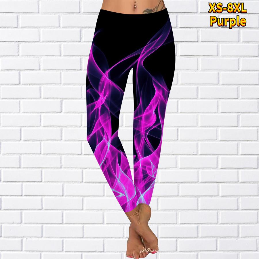 Женские эластичные леггинсы для йоги с принтом, спортивные штаны для фитнеса, бега в тренажерном зале, активные брюки для женщин