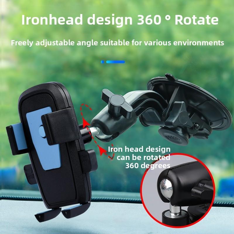 Car Phone Holder With Suction Mount For Heavy Duty Vehicles And Excavators