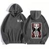 Hard Times Men Plus-size Hooded Sweatshirt Hip-hop Fashion Casual Trend Street Retro Skull Harajuku Y2K Warm Sweatshirt Clothing