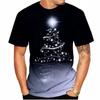 3D Printed X'mas New Year T-Shirt Men Funny Christmas Tree Pattern Tees Casual Loose O-Neck Short Sleeve T Shirts Unisex Top