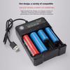Адаптер для зарядки аккумуляторов 18650, 4 отсека, адаптер для зарядки аккумуляторов для перезаряжаемых аккумуляторов 10440 14500 16340 16650 14650 18350 18500