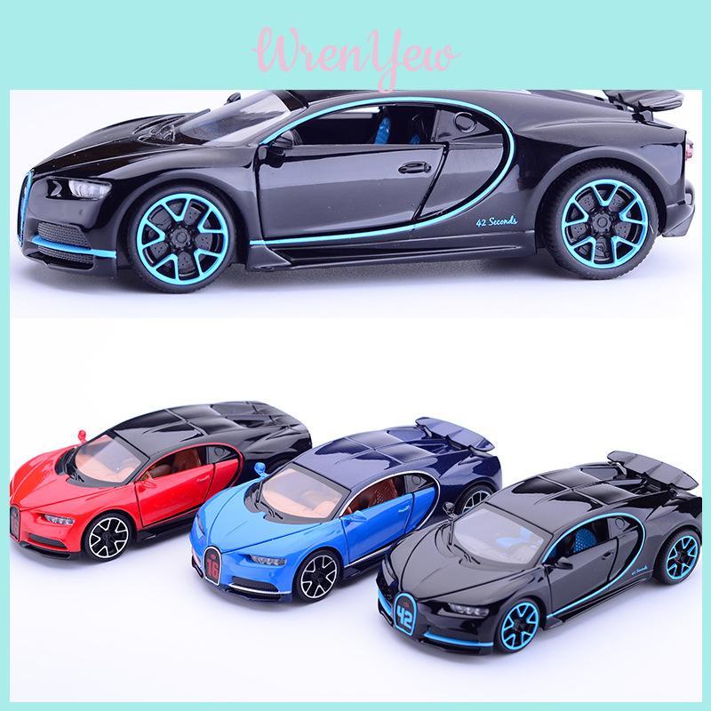 Изысканные Коллекции 132 Модель Сплава Литого Автомобиля Bugatti Gt Со Звуковыми И Световыми Эффектами