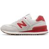 Nb 574 Classic Casual Low Top Marathon Running Shoes Women Sneaker Gray Red WL574RSA