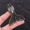 Rainbow Moonstone Pendant Copper Wire Wrapped Gemstone Pendant Fabulous Fish Pendant Handmade Copper Jewelry Designer Pendant Wedding Gifts