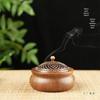 Walnut Wood Indoor Incense Burner for Tea Ceremony - Holds Coil, Stick, and Sandalwood Agarwood Incense