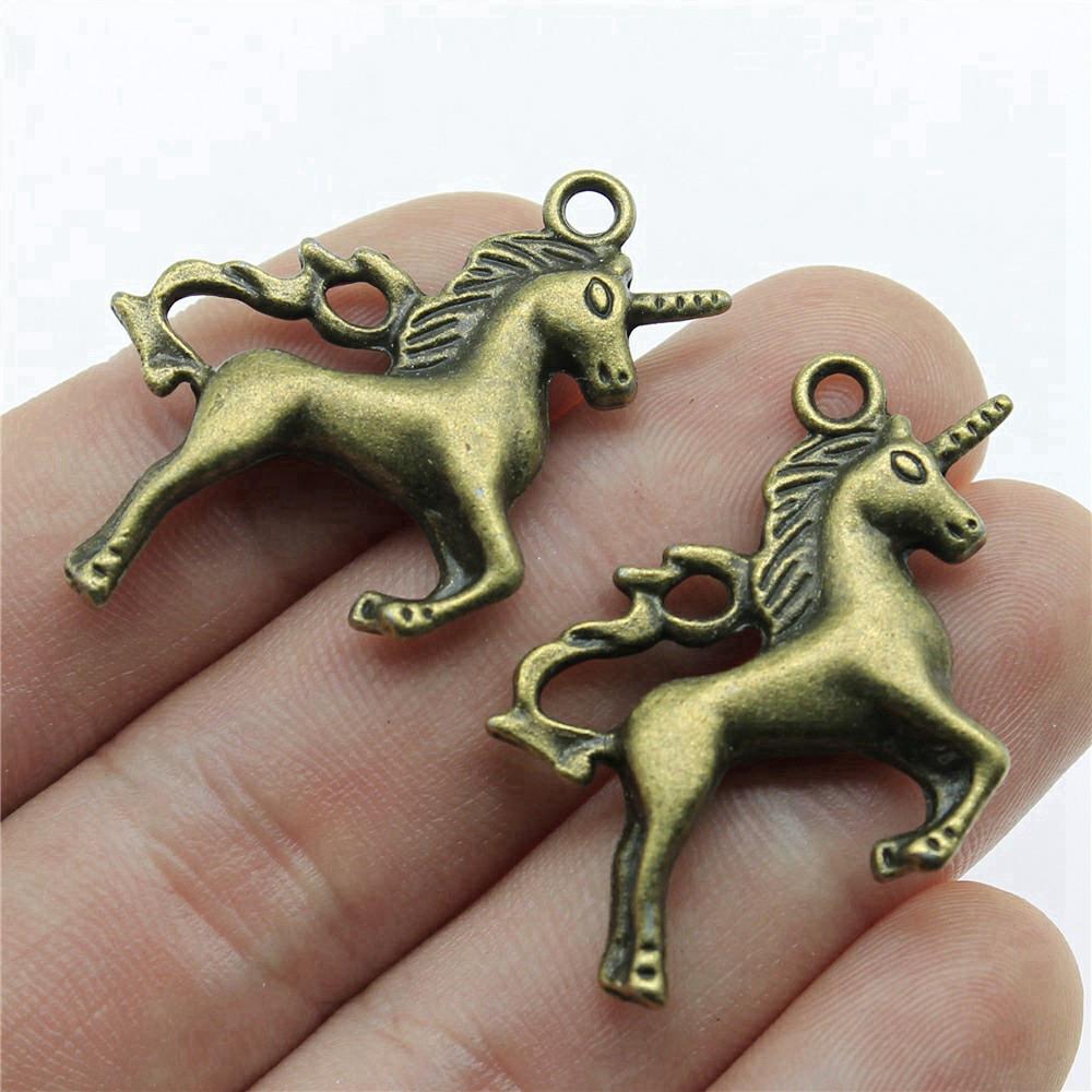 Unicorn Charms Pendant Ladies' Jewelry Bulk Vintage Decorations