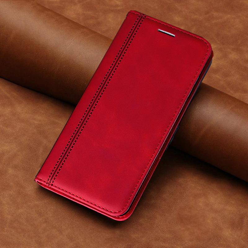 Matte Leather Book Flip Phone Case For iPhone 15 14 13 12 11 Pro Max X XR XS Max 7 8 Plus Shockproof Bumper Wallet Soft Silicone Cover