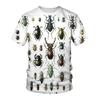 3D Printed Insect T Shirt For Men Butterfly Pattern Tees Summer Personality Loose Short Sleeve Tops Unisex Round Neck T-Shirts