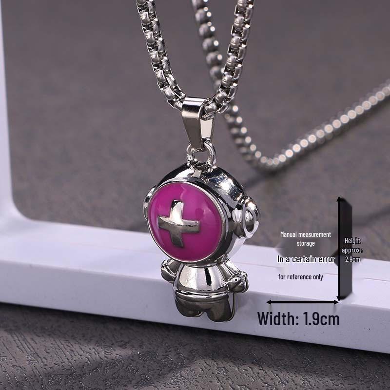 Ожерелье из нержавеющей стали «Астронавт» - Унисекс Хип-хоп Диско Цепь