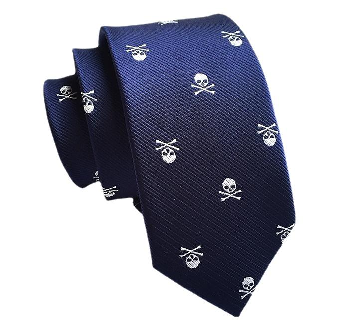 Галстук с головой черепа для мужчин на Хэллоуин
