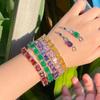 CMM Christmas Birthday Gift Rectangle Cubic Zirconia Tennis Bracelets