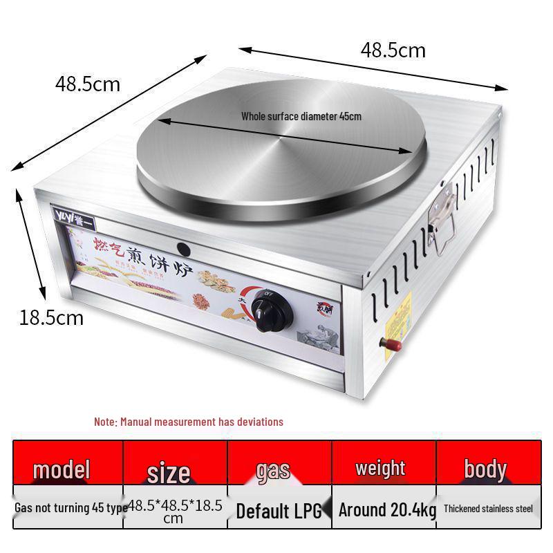 Electric Cast Iron Crepe & Pancake Griddle for Home Use