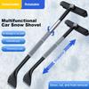 Multifunctional Car Snow Scrapper Telescopic Snow Shovel Auto Windshield Window Snow Removal Ice Scraper Deicing Cleaning Tools