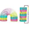 Rainbow Coil Spring Slinky Toy - Giant Classic Novelty Plastic Magic Spring Toy - 3x6 Inch/7.6x15 Cm