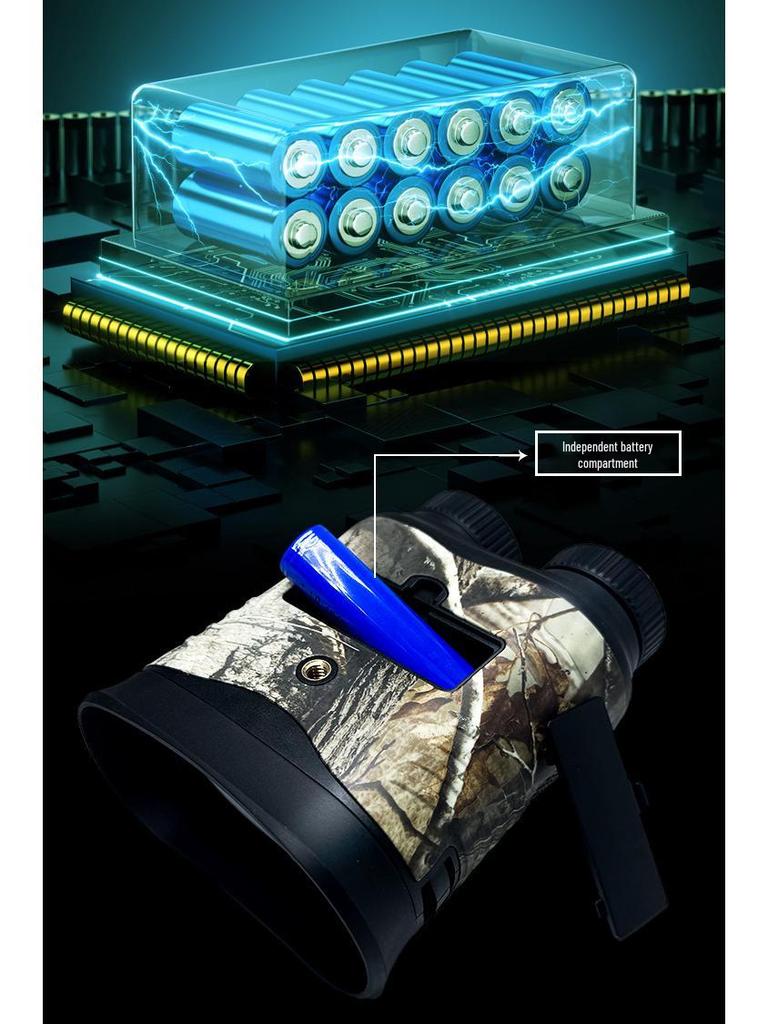 Тепловизионные бинокли ночного видения с двойным режимом и экраном для дневного и ночного использования